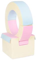 Hoop & Cube Only - Pastel Trio