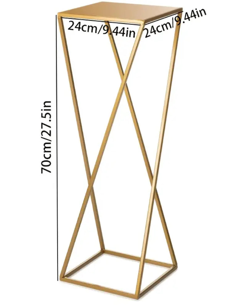 Gold Geometric Plinth