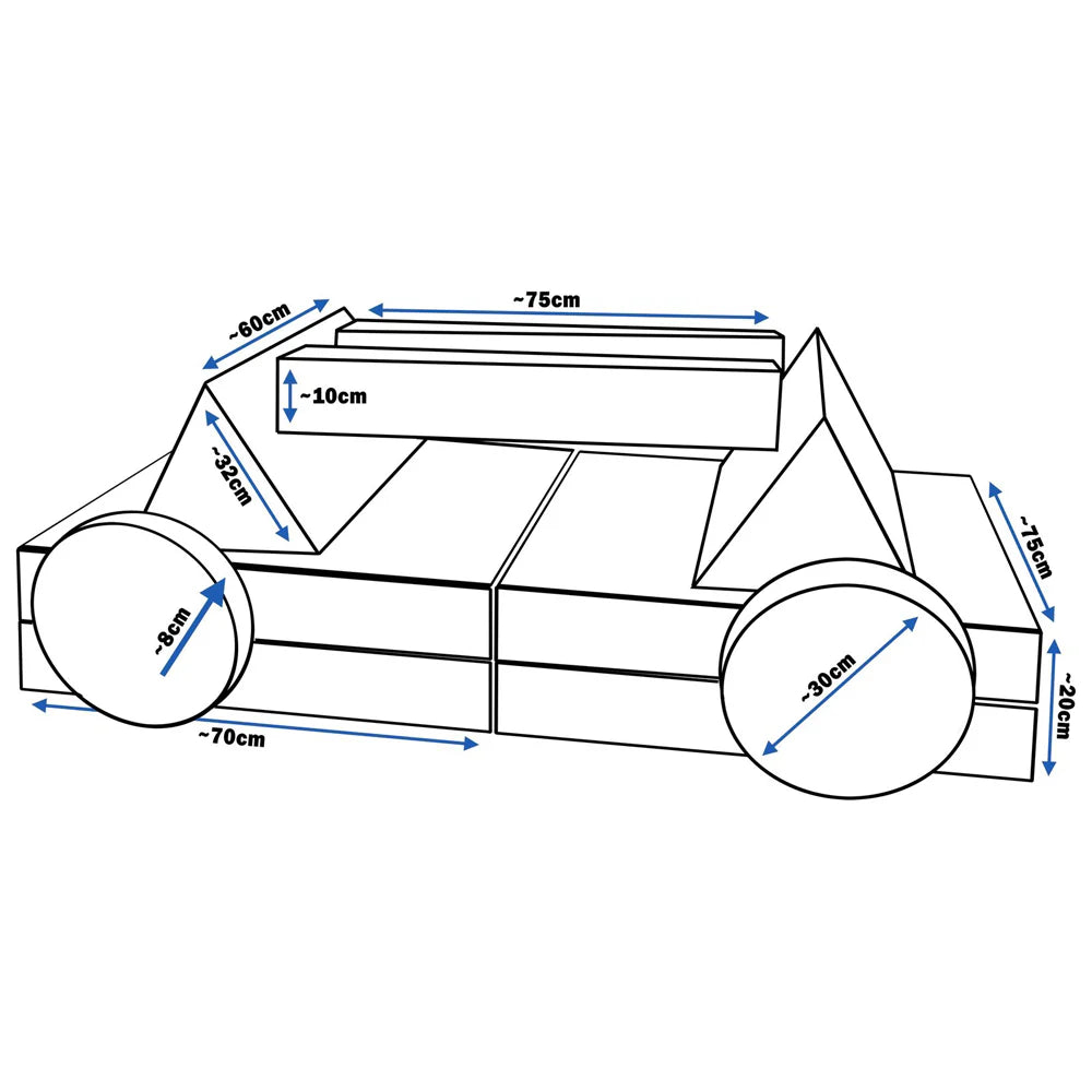 Modular Play Sofa - Cream