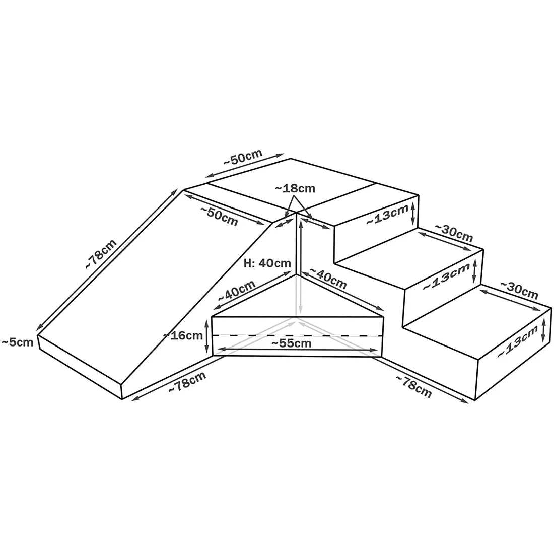 Maxi Step & Slide - Pastel Blue