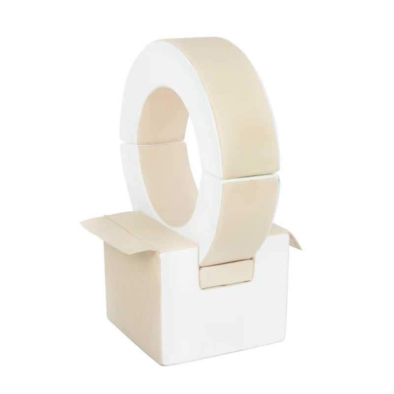 Hoop & Cube Only - Beige