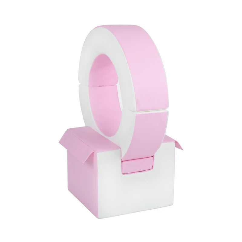 Hoop & Cube Only - Pastel Pink