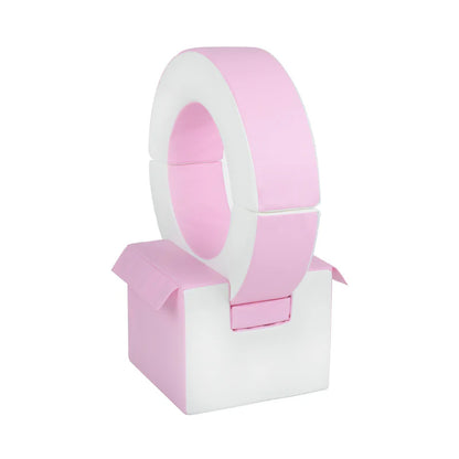 Hoop & Cube Only - Pastel Pink
