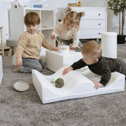 Soft Play 7 Foam Block Set - White Discoverer