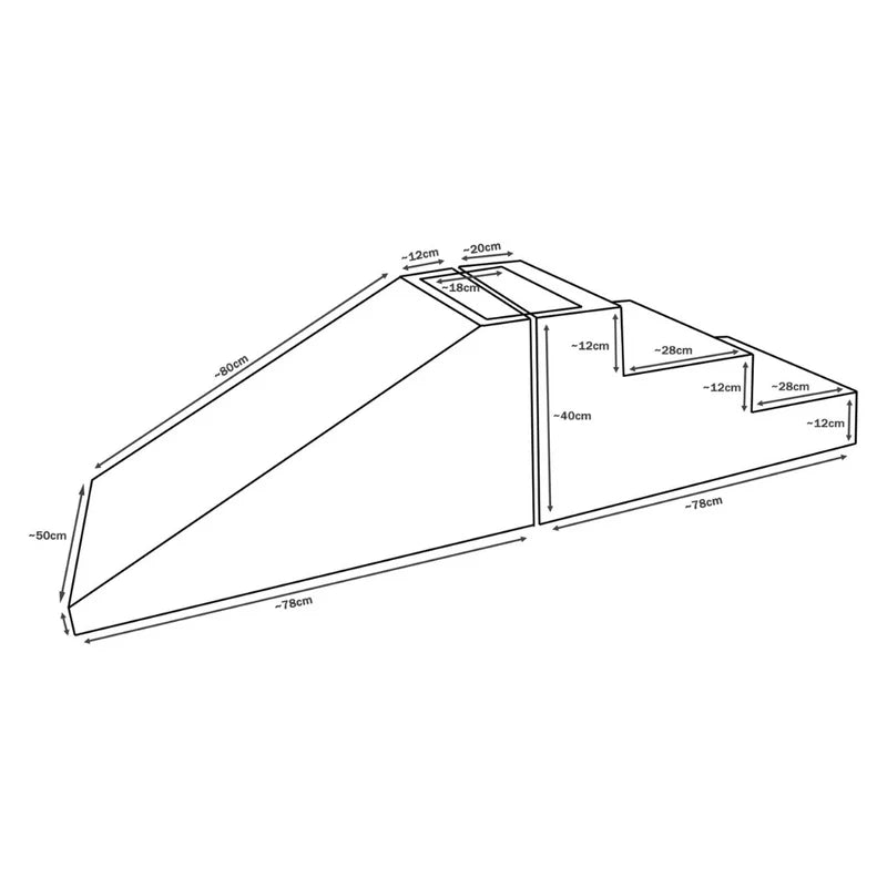 Midi Step & Slide - Black