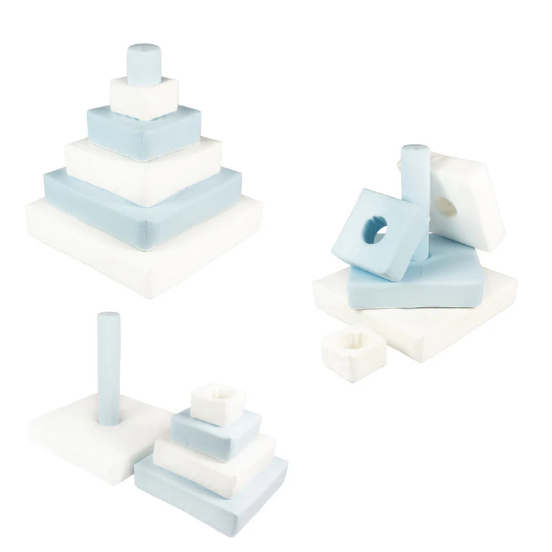Pyramid Stacking Tower - Pastel Blue