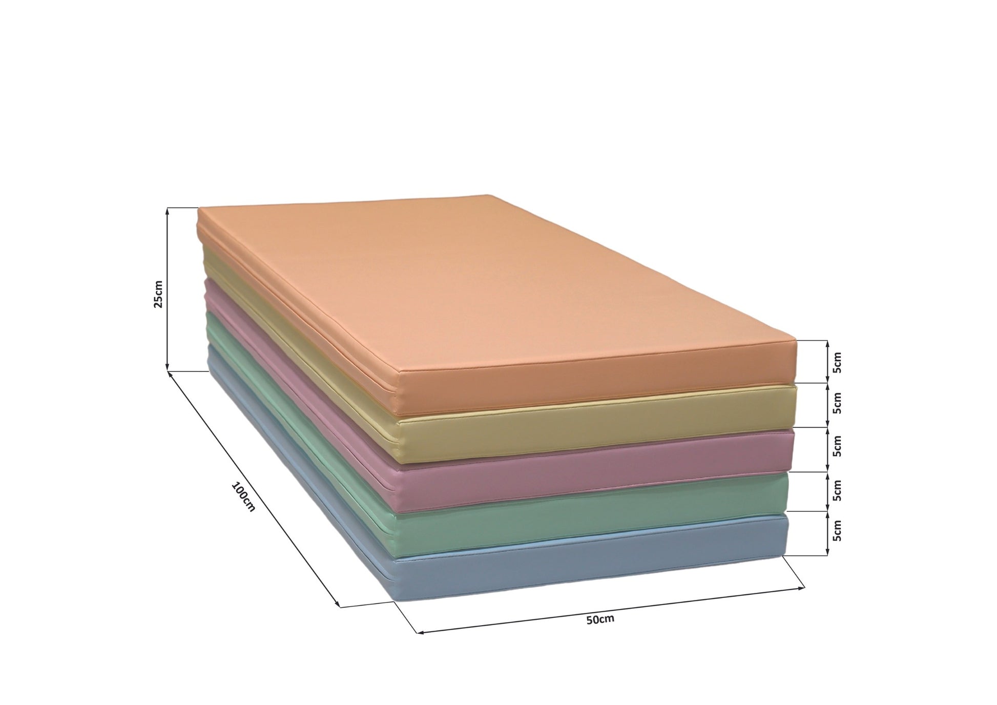 Safety and Comfort 5 Mat Set - Pastel