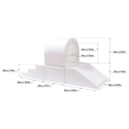 Soft Play Set Tunnel - White