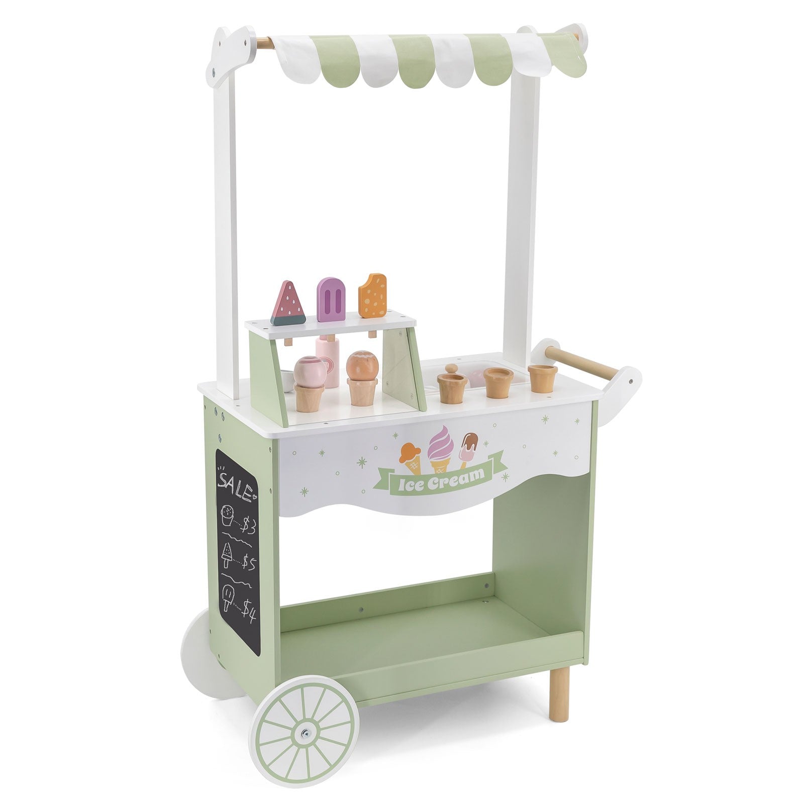 Wooden Ice Cream Stand Mobile