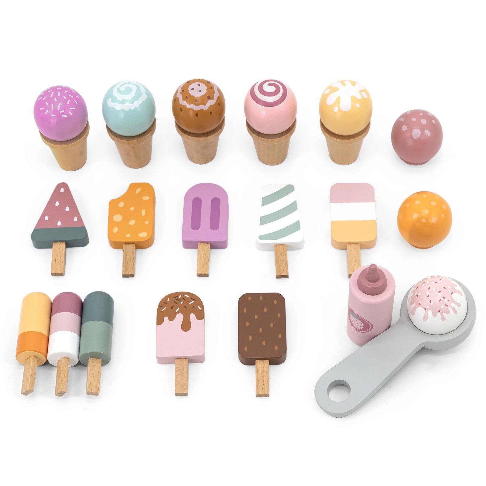 Wooden Ice Cream Stand Mobile